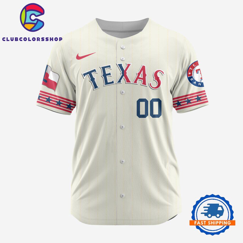 MLB Texas Rangers Baseball Team Alternate Design Concept Jersey Shirts