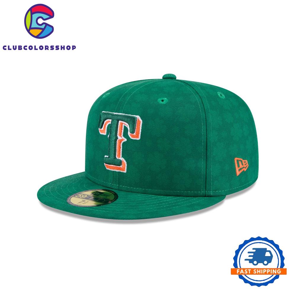 MLB Texas Rangers St. Patrick’s Day Snapback, Baseball Team Fitted Hat Design