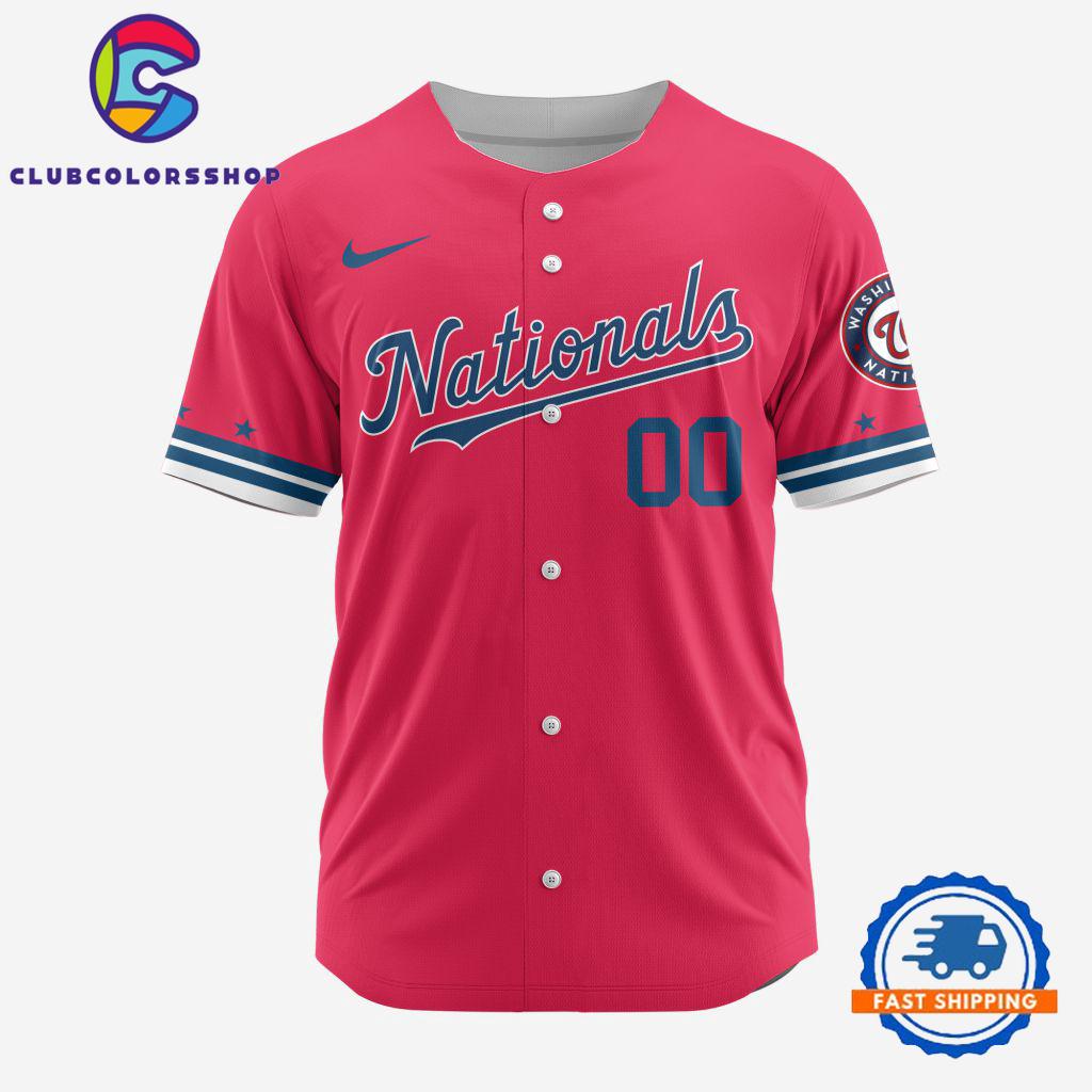 MLB Washington Nationals Baseball Team Alternate Design Concept Jersey Shirts