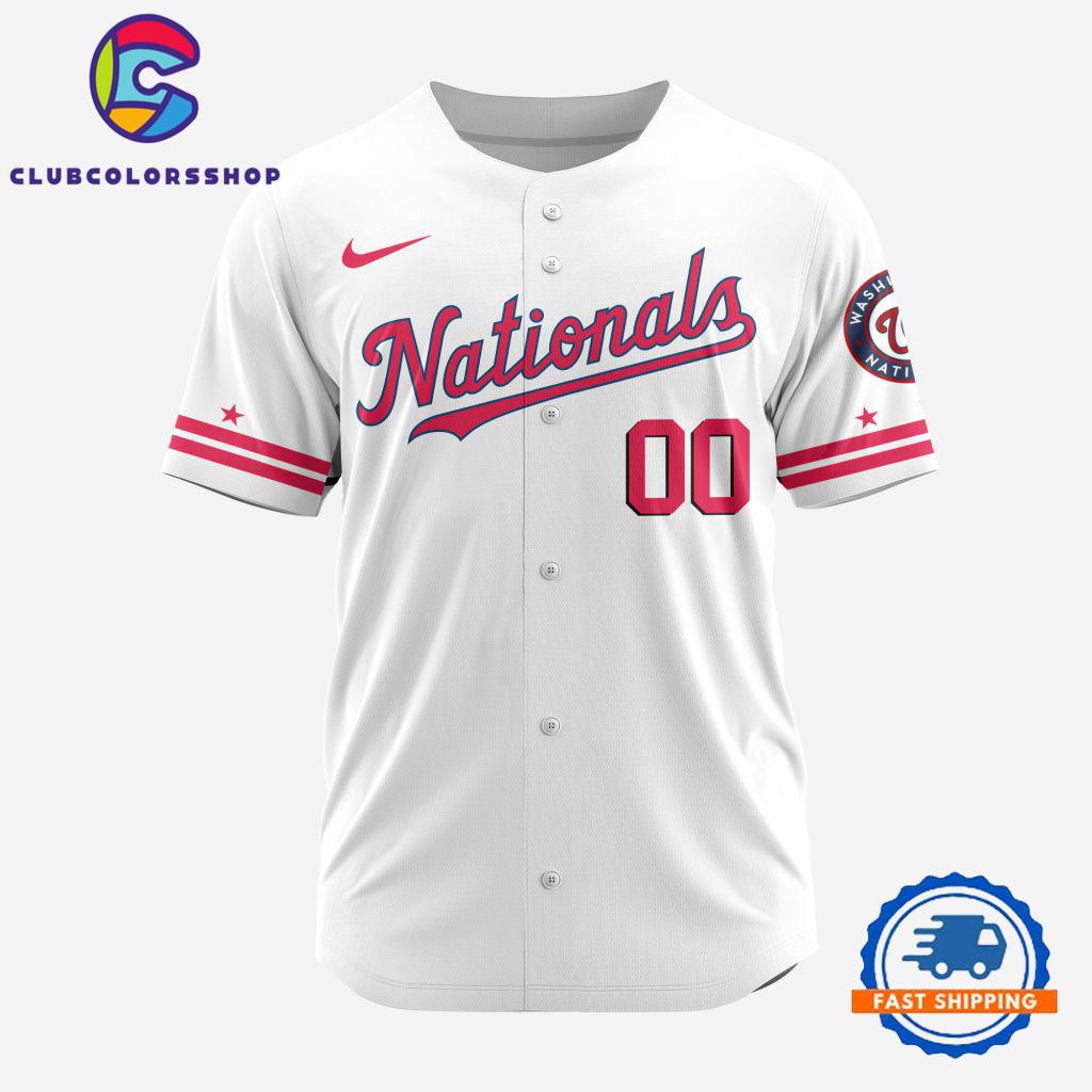 MLB Washington Nationals Personalized Alternate Design Concept Baseball Jersey, MLB Team New Jersey Shirt