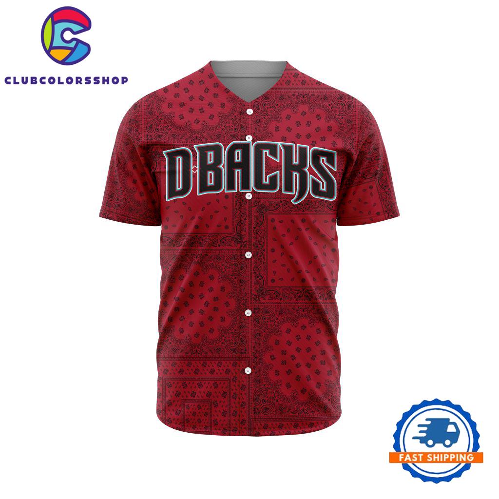MLB Arizona Diamondbacks Special Logo Team Paisley Design Baseball Jersey