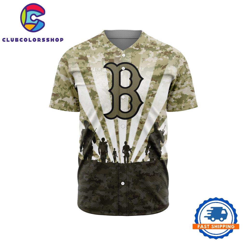 MLB Boston Red Sox Special Honor Veterans Design Baseball Jersey