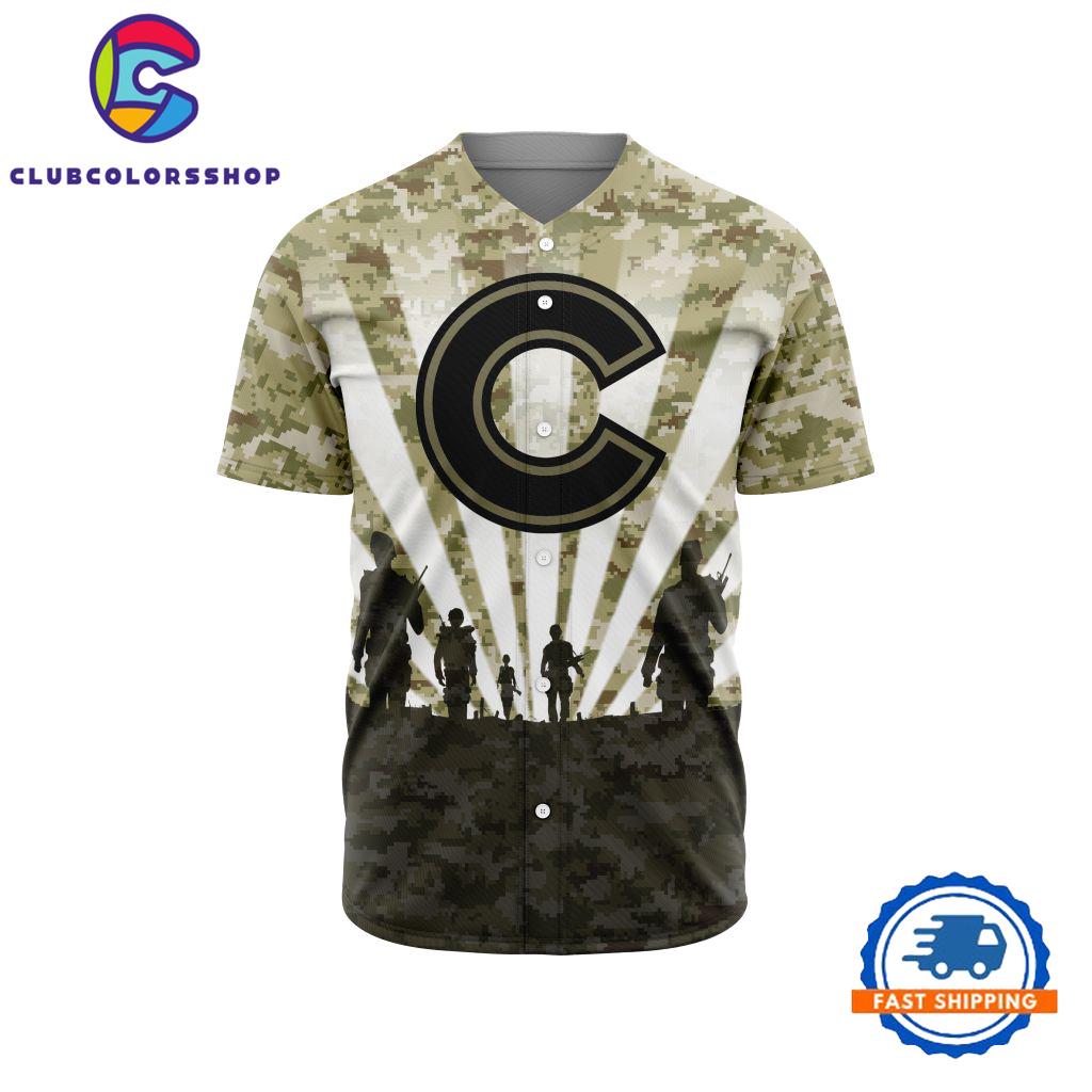 MLB Chicago Cubs Special Honor Veterans Design Baseball Jersey