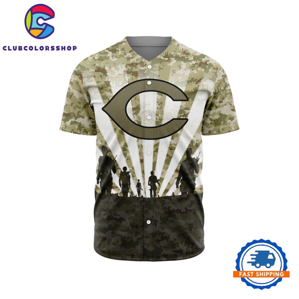 MLB Cincinnati Reds Special Honor Veterans Design Baseball Jersey