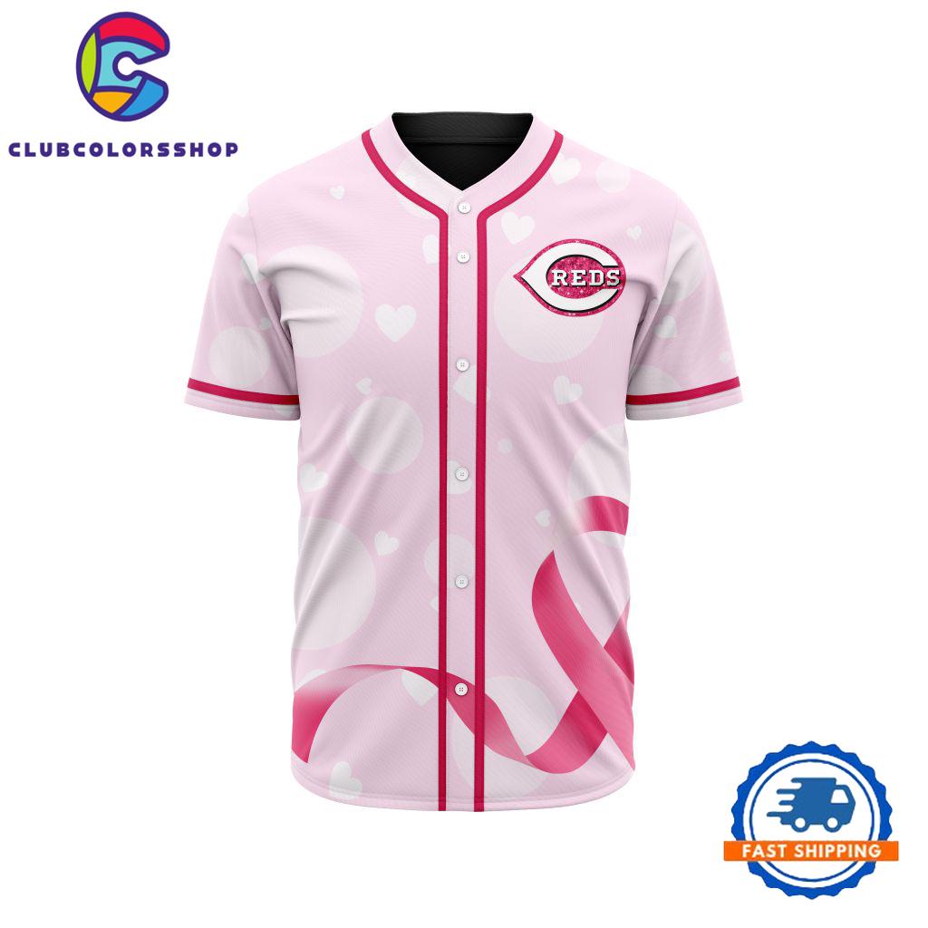MLB Cincinnati Reds Special Pink Design Fight Breast Cancer Limited Baseball Jersey