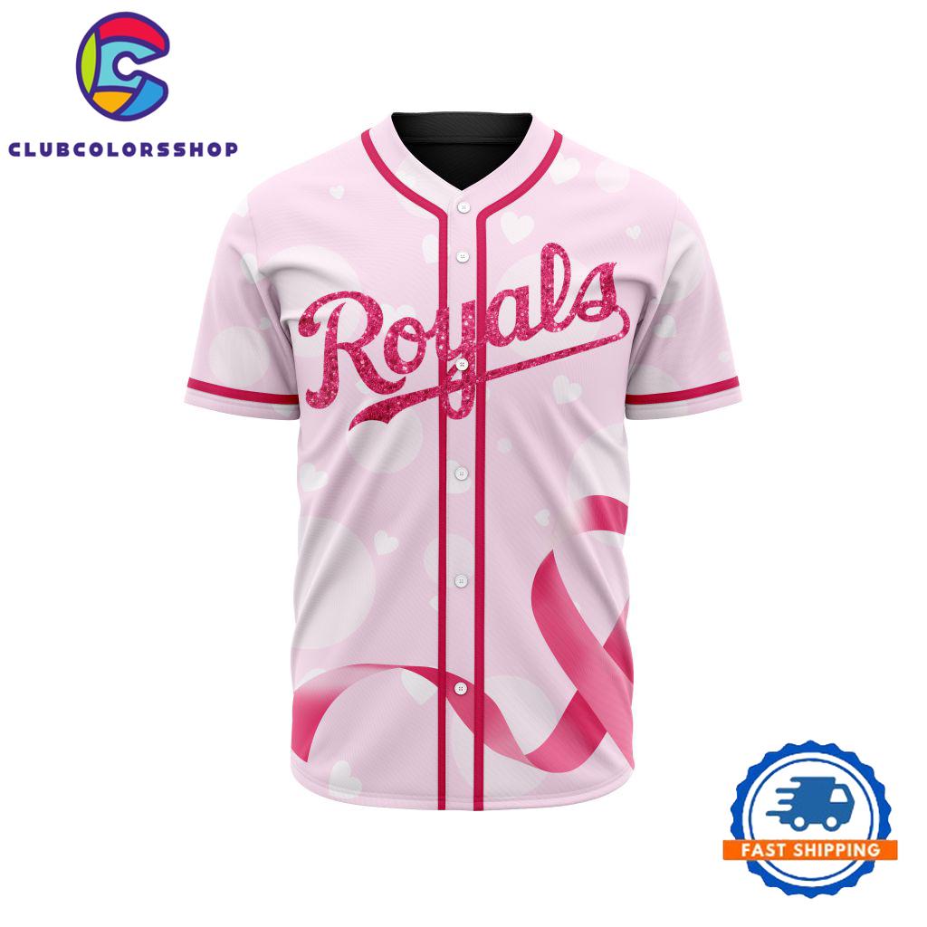 MLB Kansas City Royals Special Pink Design Fight Breast Cancer Limited Baseball Jersey