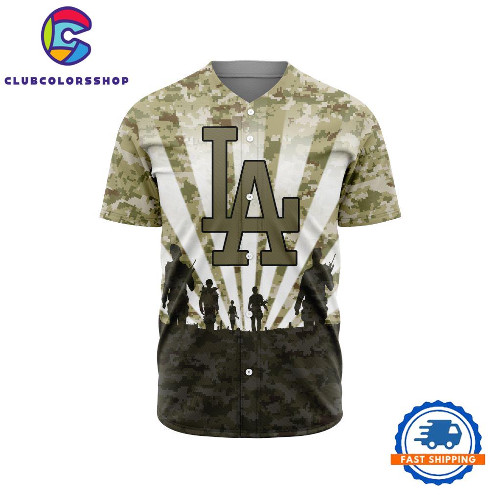 MLB Los Angeles Dodgers Special Honor Veterans Design Baseball Jersey