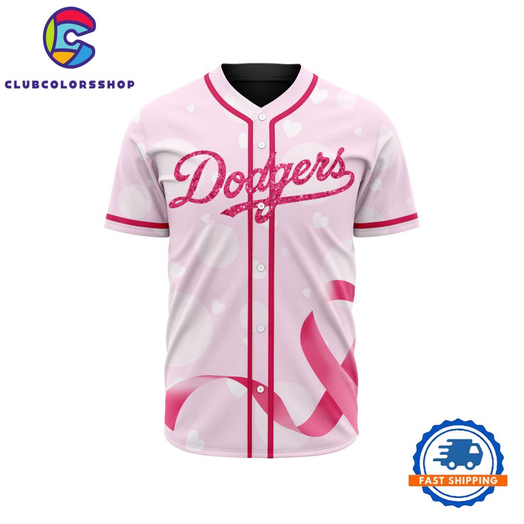 MLB Los Angeles Dodgers Special Pink Design Fight Breast Cancer Limited Baseball Jersey