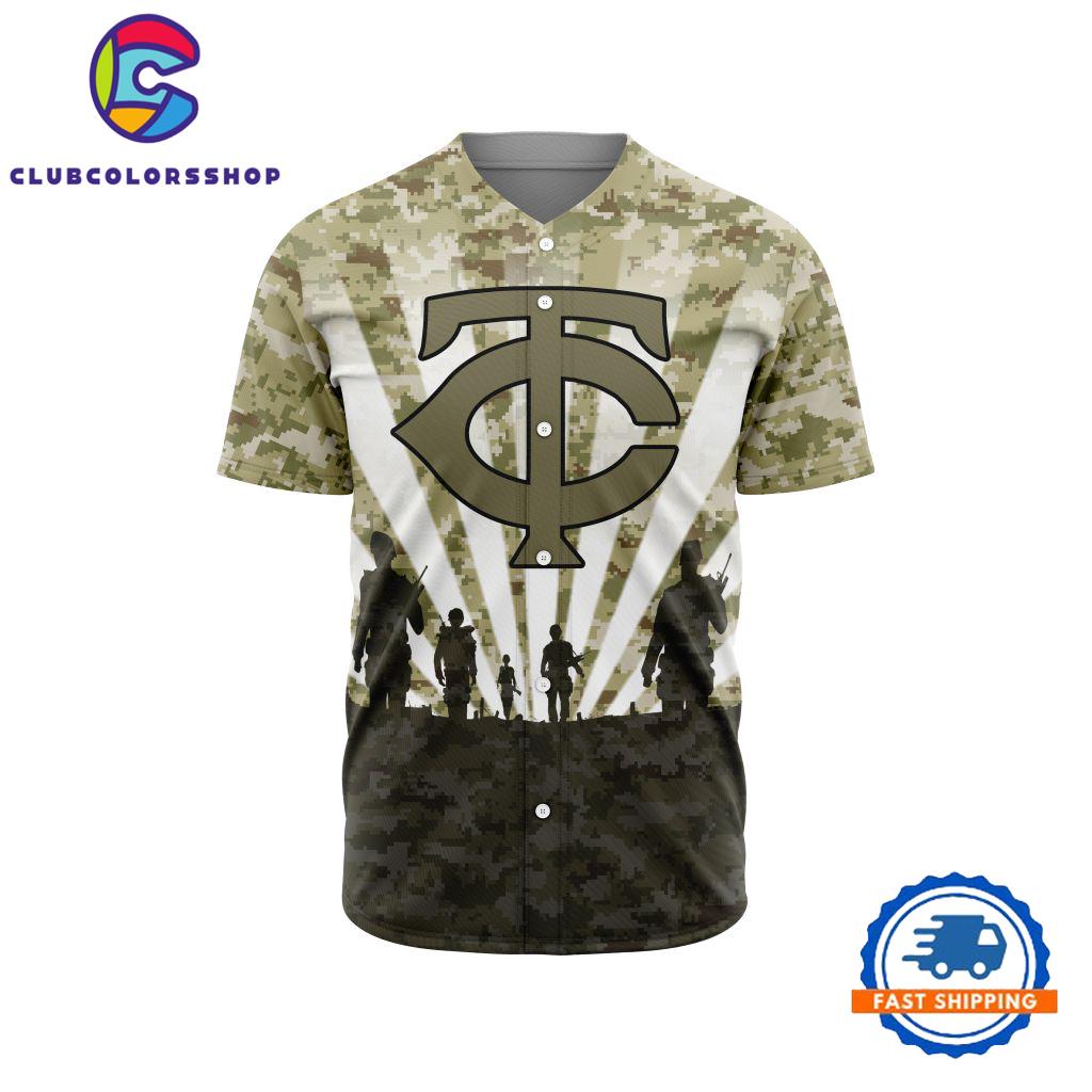 MLB Minnesota Twins Special Honor Veterans Design Baseball Jersey