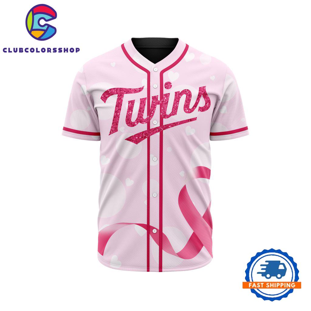 MLB Minnesota Twins Special Pink Design Fight Breast Cancer Limited Baseball Jersey