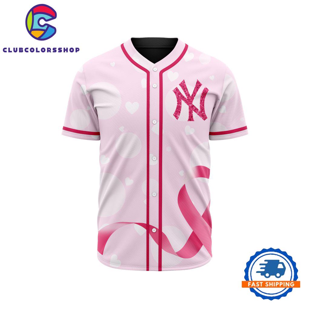 MLB New York Yankees Special Pink Design Fight Breast Cancer Limited Baseball Jersey