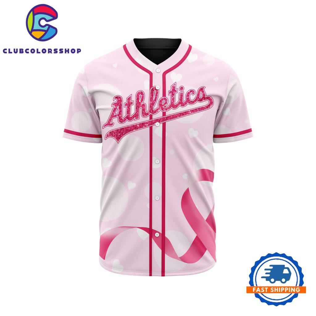 MLB Oakland Athletics Special Pink Design Fight Breast Cancer Limited Baseball Jersey