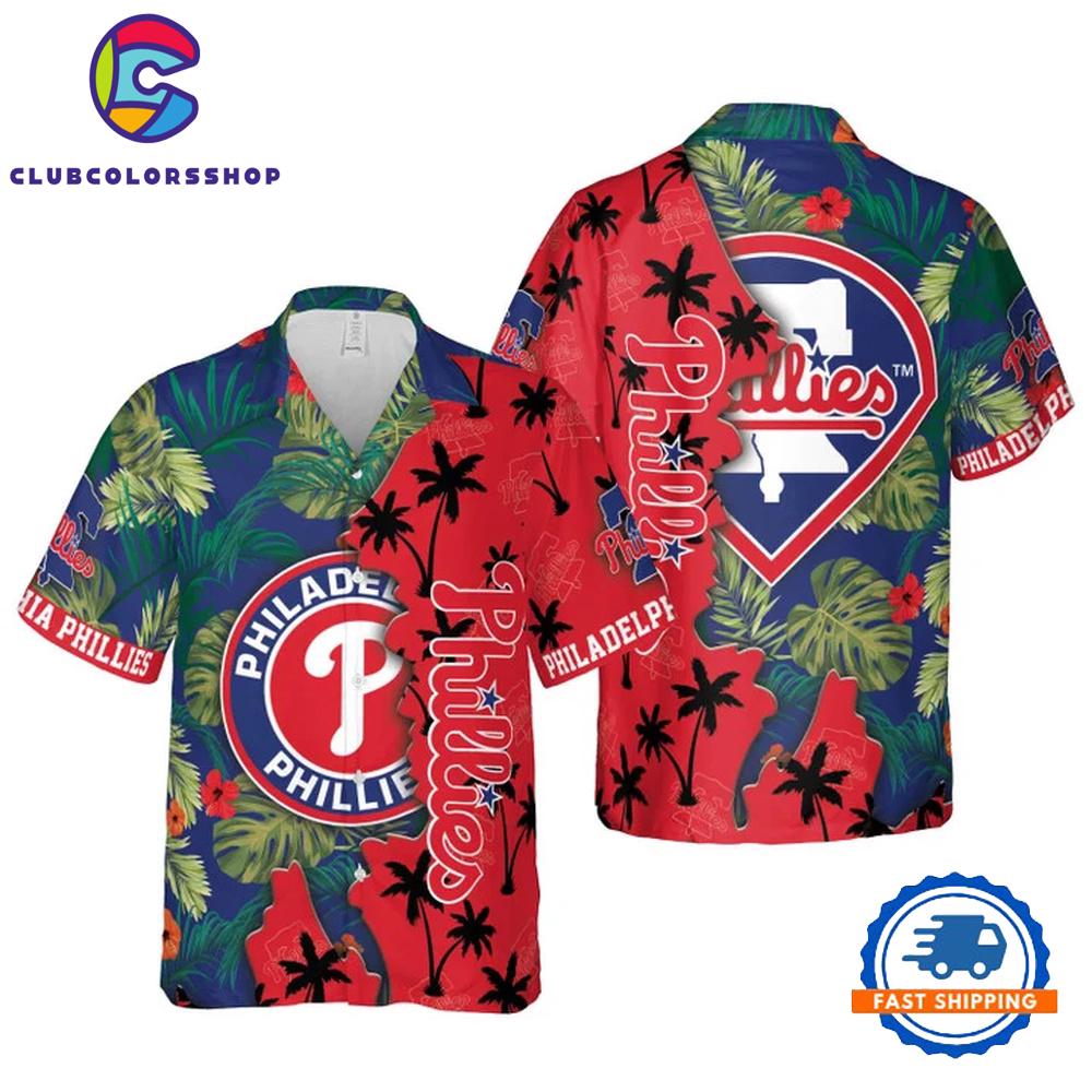 MLB Philadelphia Phillies Palm Sunset Hawaiian Shirt