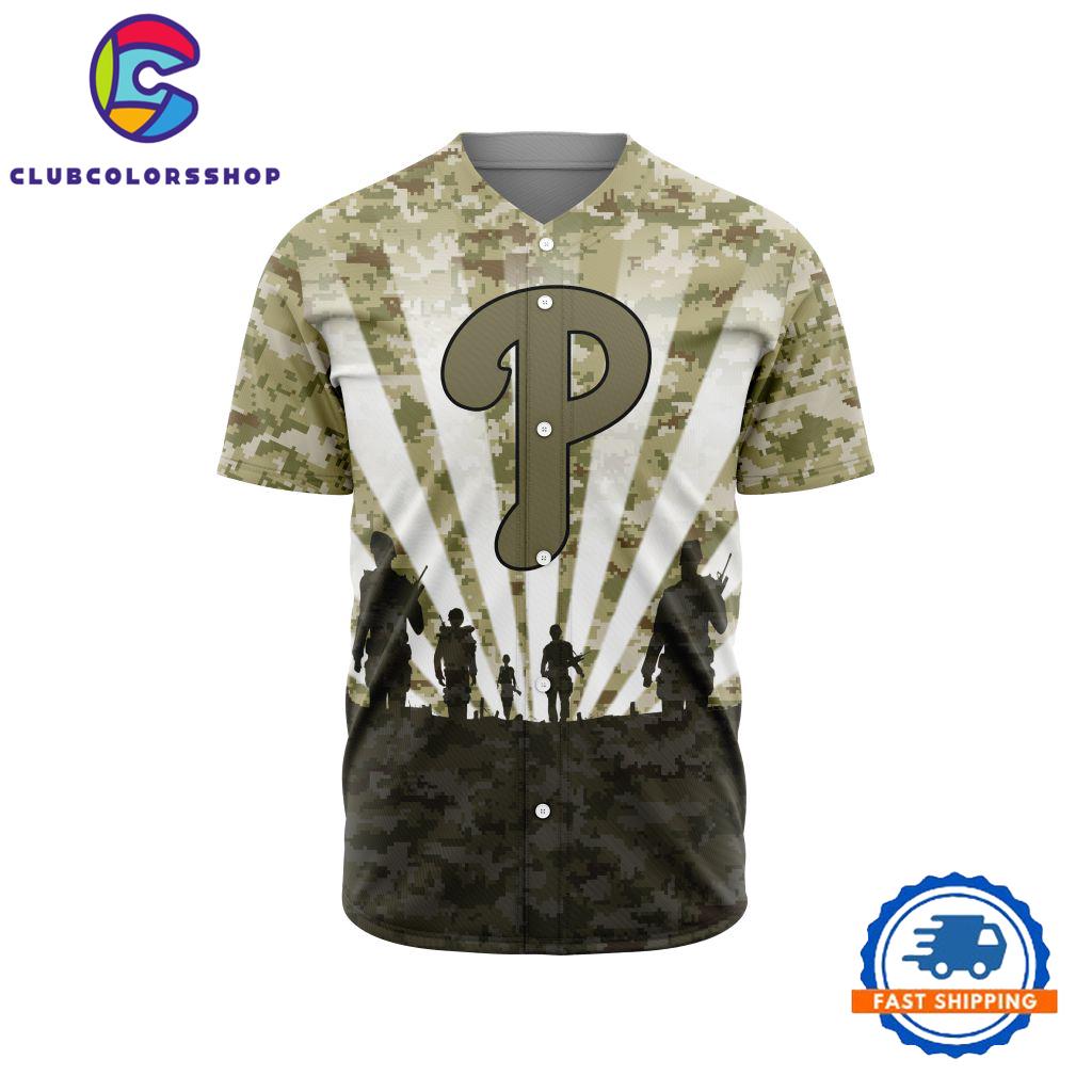 MLB Philadelphia Phillies Special Honor Veterans Design Baseball Jersey