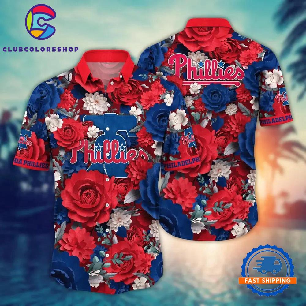 MLB Philadelphia Phillies Team Logo Summer Hawaiian Shirts