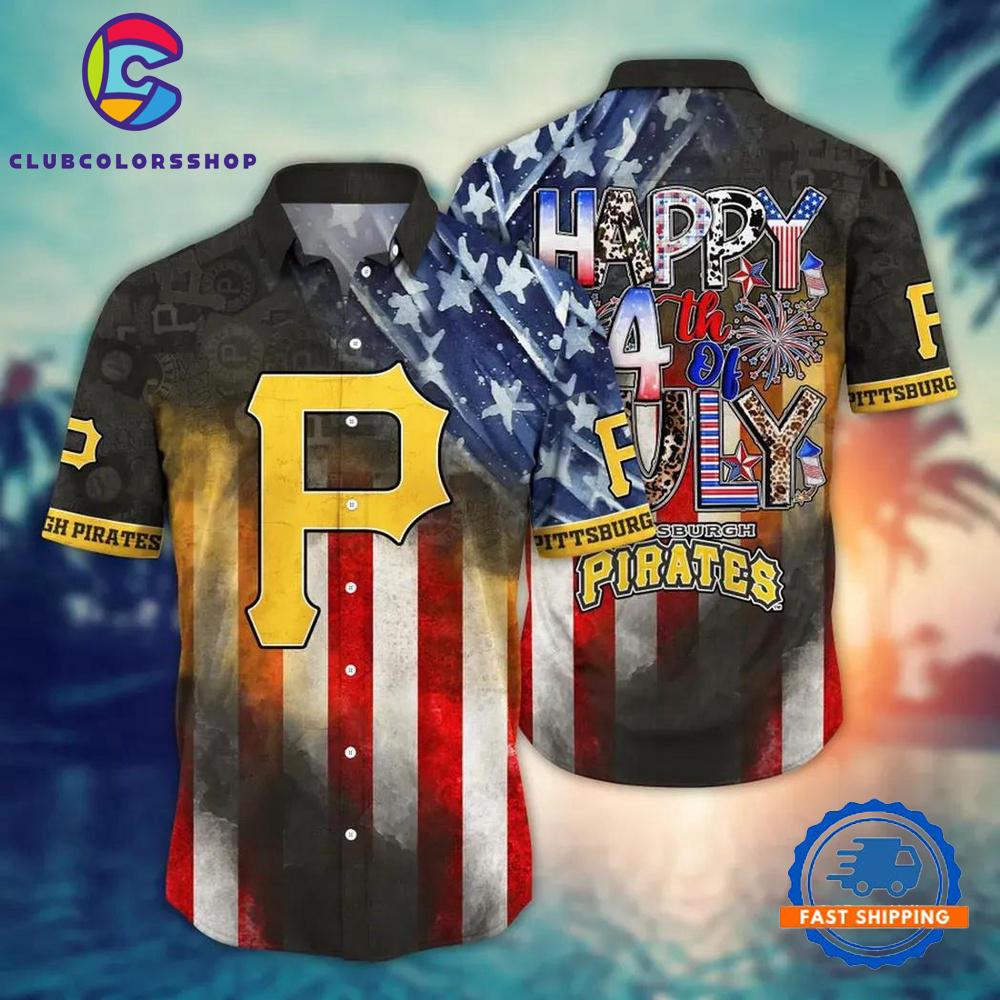 MLB Pittsburgh Pirates 4th of July Celebration Hawaiian Shirt