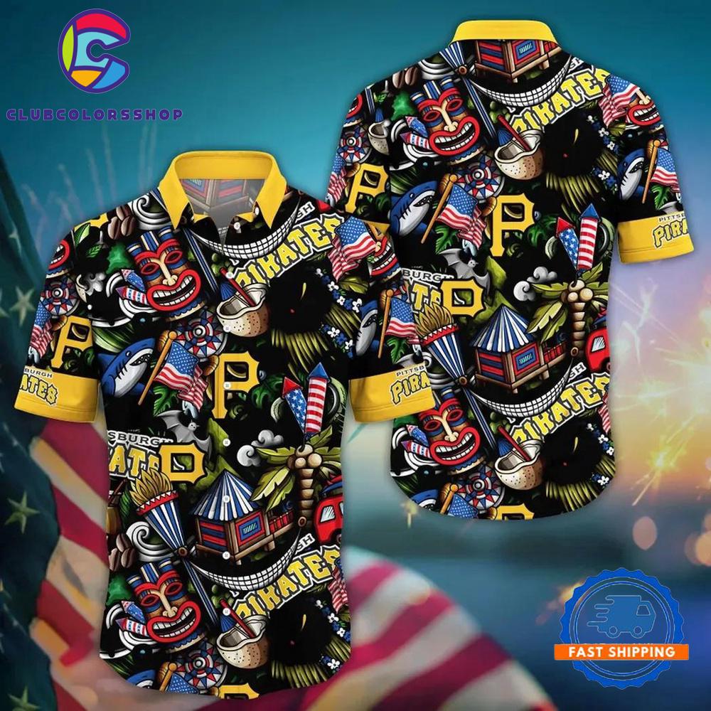 MLB Pittsburgh Pirates Carnival Fun Hawaiian Shirt