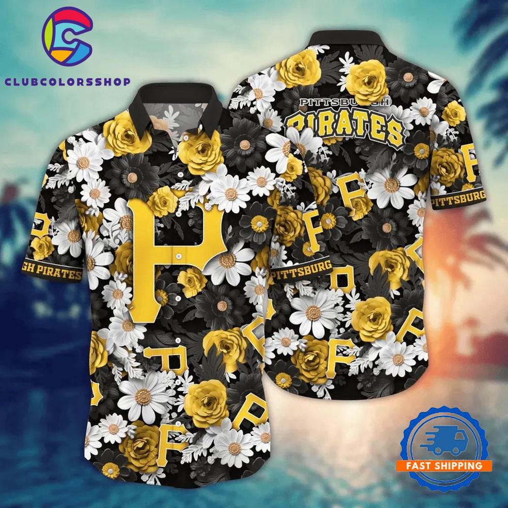 MLB Pittsburgh Pirates Daisy Delight Hawaiian Shirt