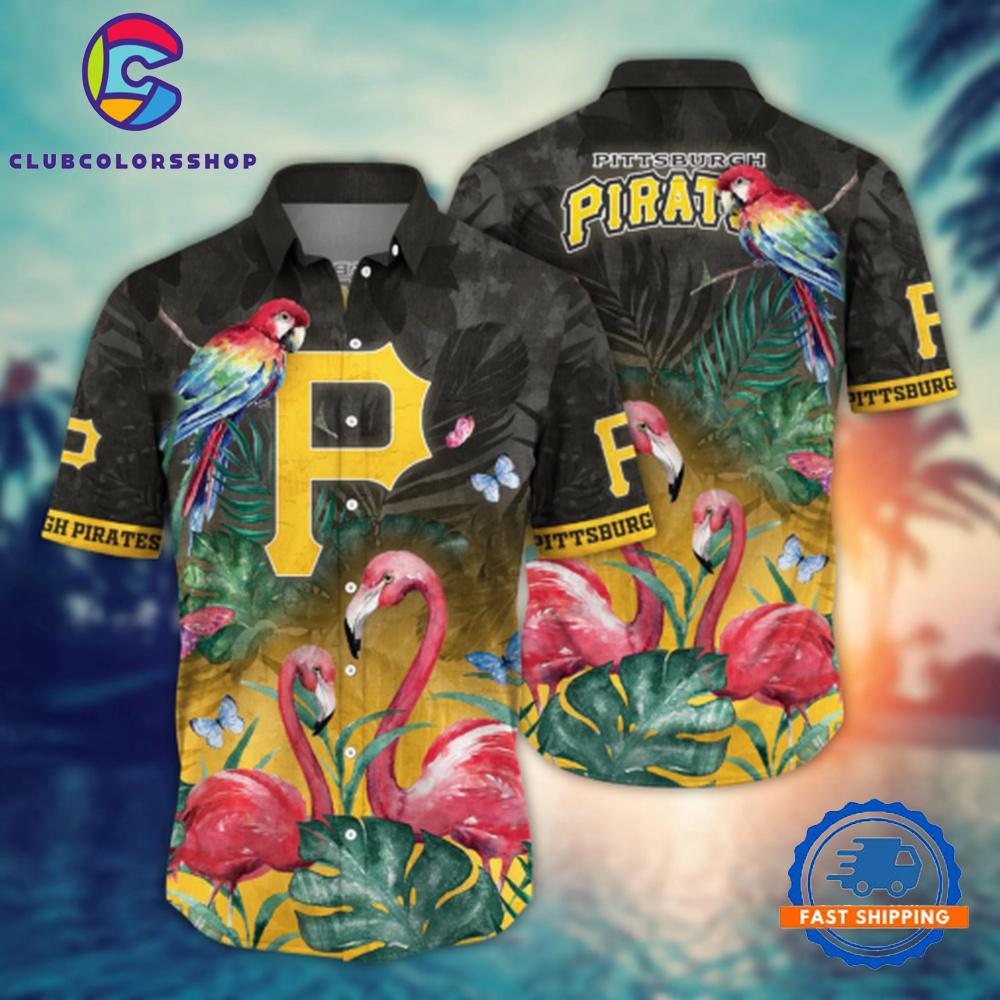 MLB Pittsburgh Pirates Flamingo Paradise Hawaiian Shirt