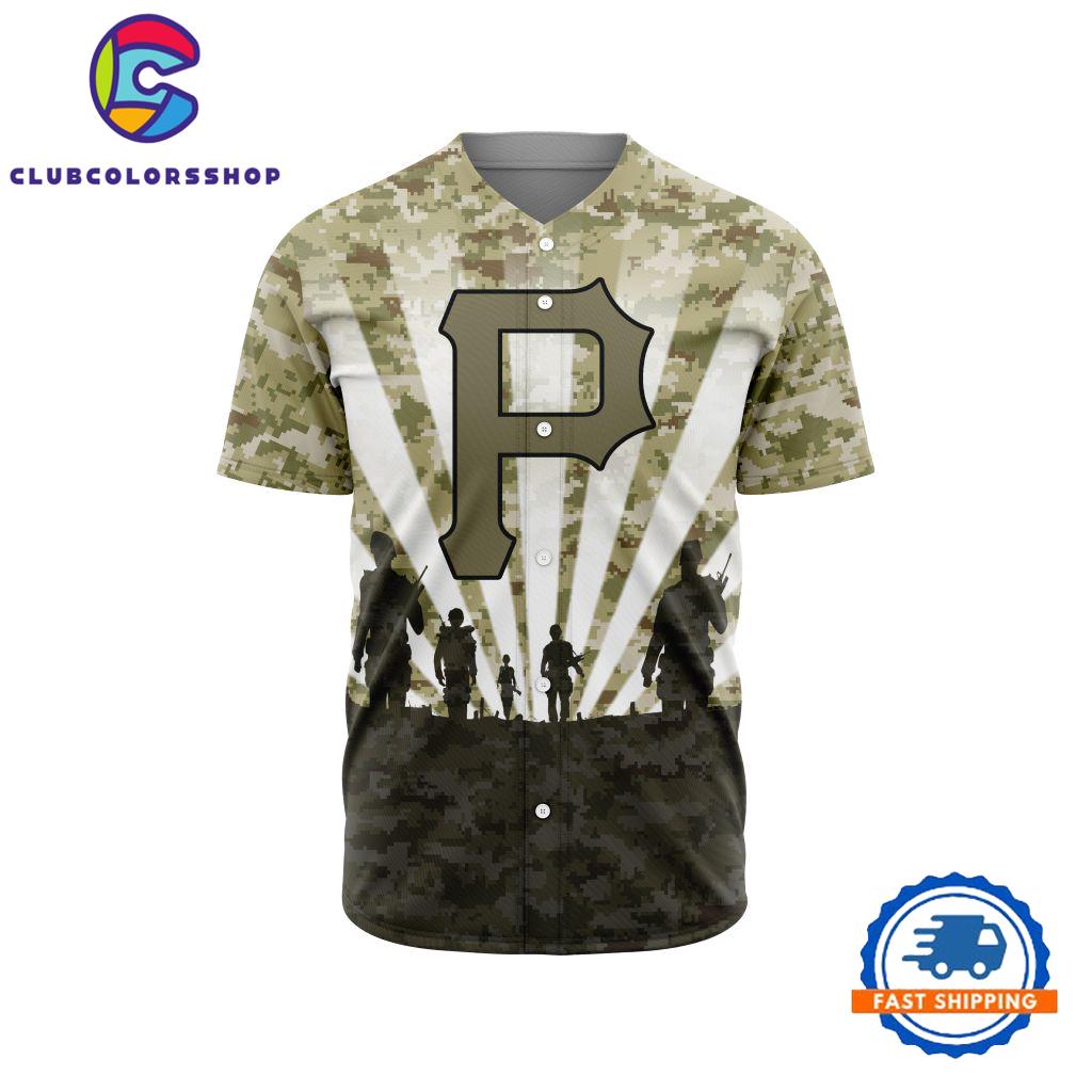 MLB Pittsburgh Pirates Special Honor Veterans Design Baseball Jersey