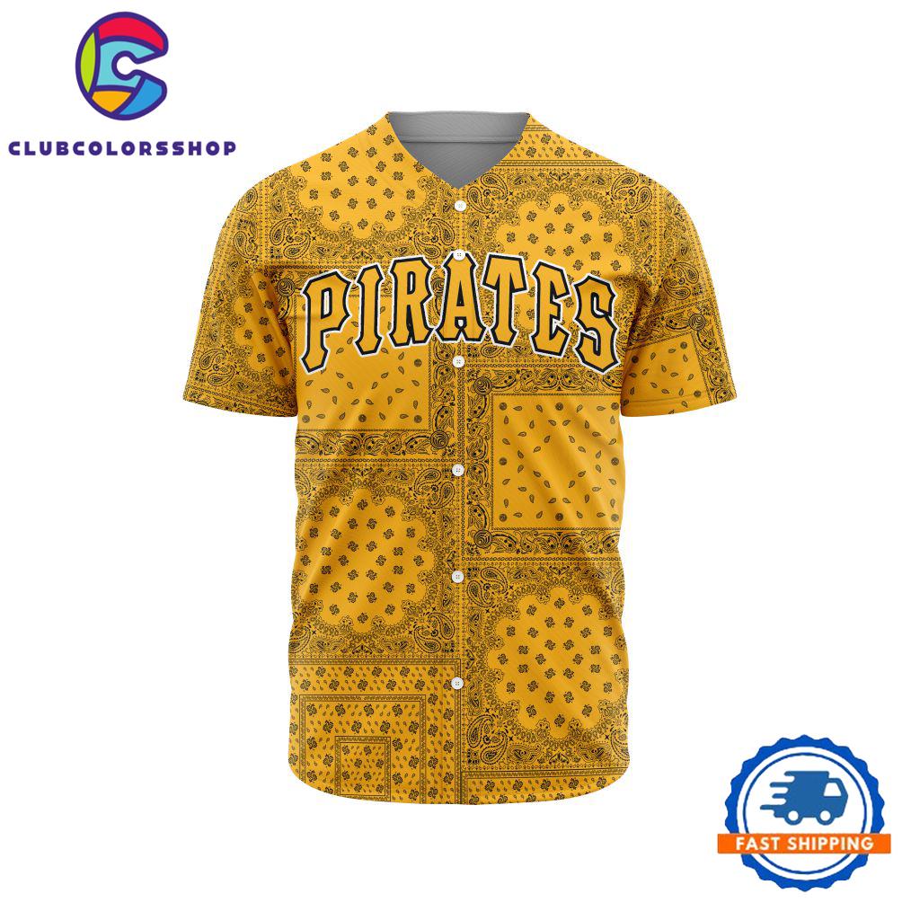 MLB Pittsburgh Pirates Special Logo Team Paisley Design Baseball Jersey