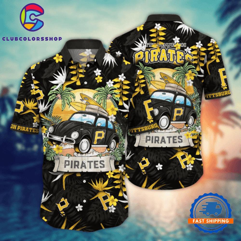 MLB Pittsburgh Pirates Surf Adventure Hawaiian Shirt