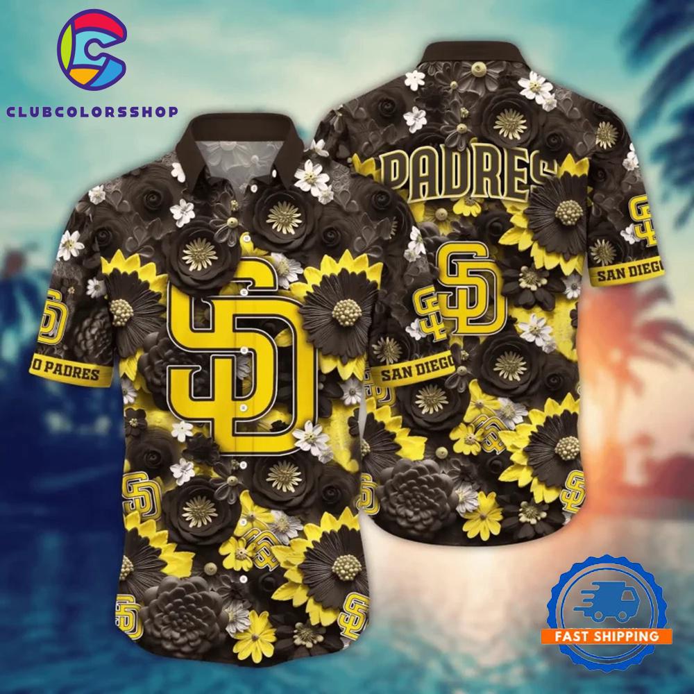 MLB San Diego Padres Floral Dynasty Hawaiian Shirt