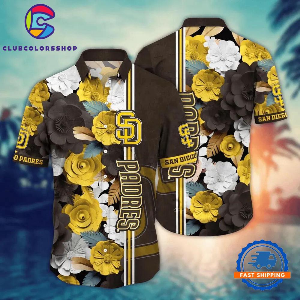 MLB San Diego Padres Golden Garden Hawaiian Shirt