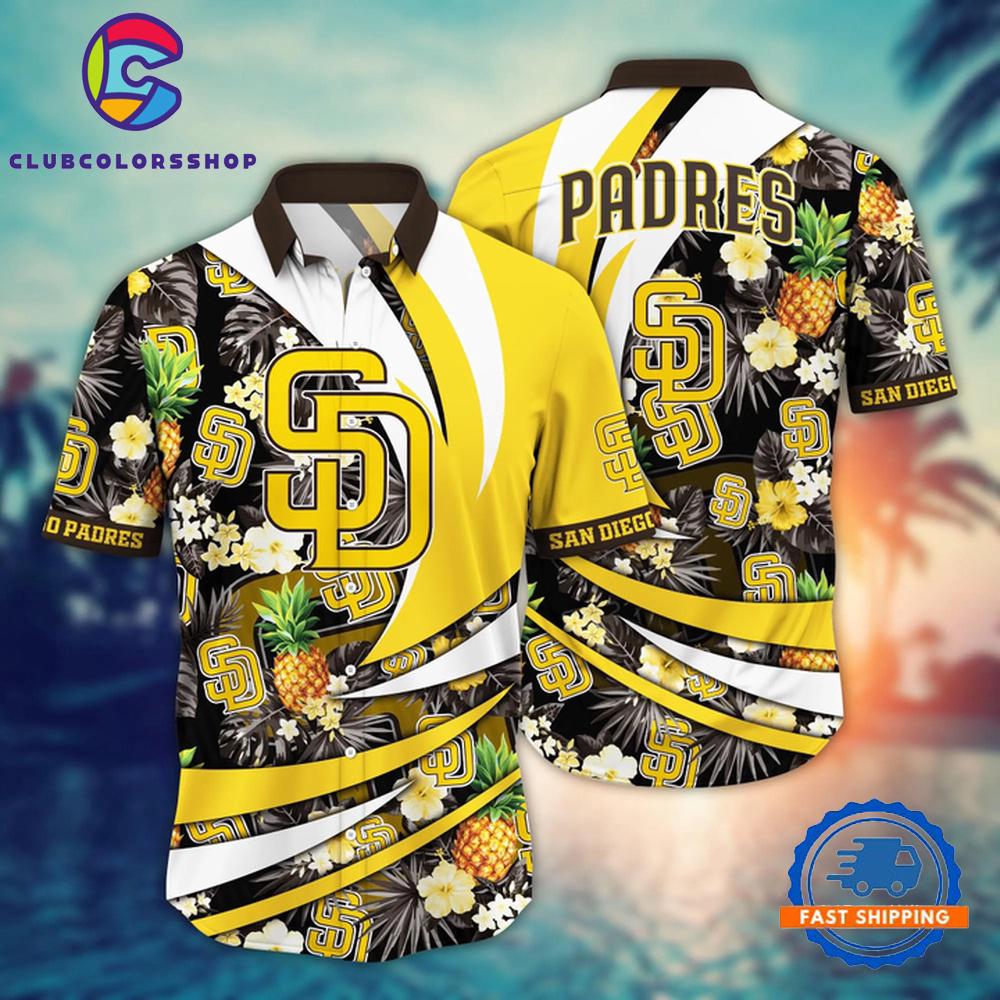 MLB San Diego Padres Pineapple Wave Hawaiian Shirt