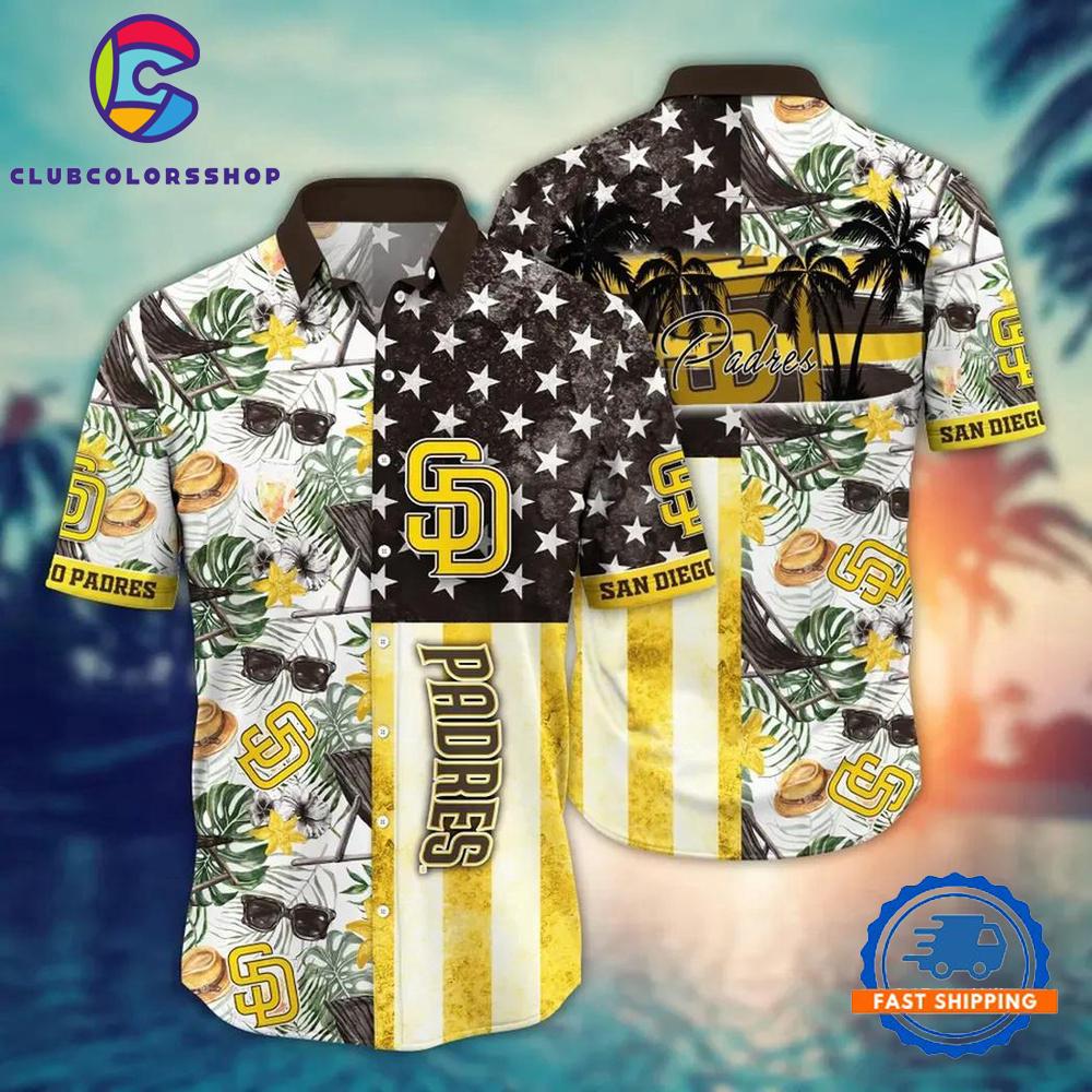 MLB San Diego Padres Stars And Stripes Hawaiian Shirt