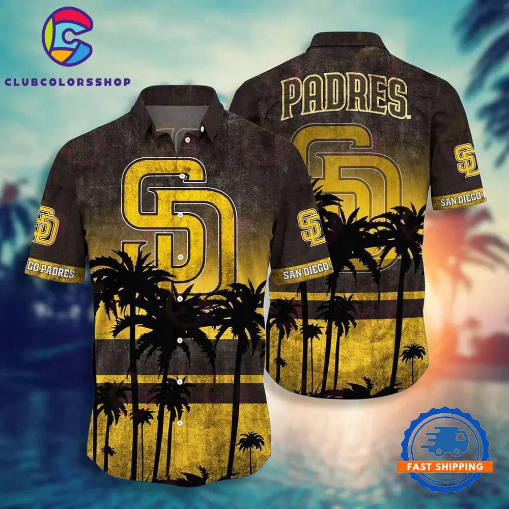 MLB San Diego Padres Sunset Vibes Hawaiian Shirt