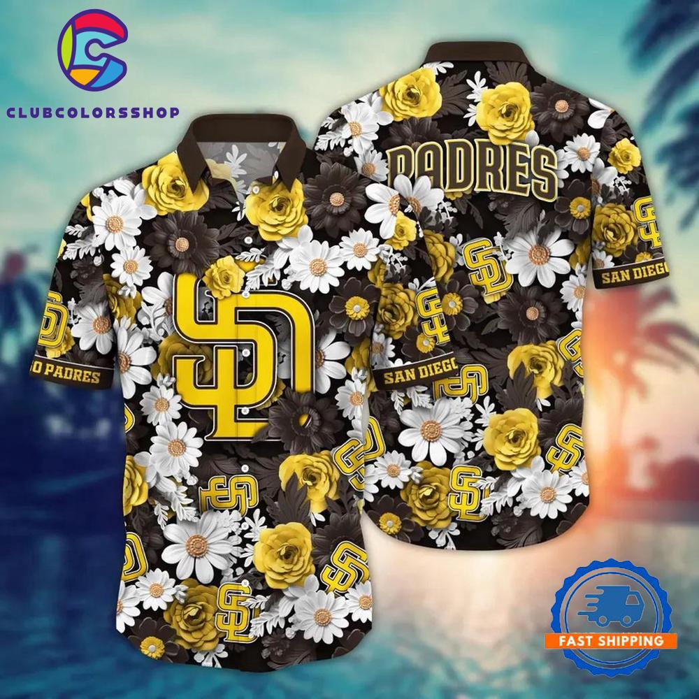 MLB San Diego Padres Sunshine Blooms Hawaiian Shirt