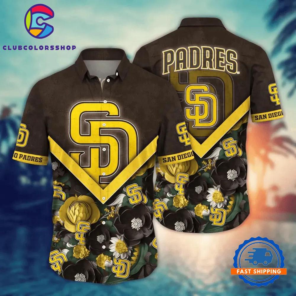 MLB San Diego Padres Tropical Bloom Hawaiian Shirt