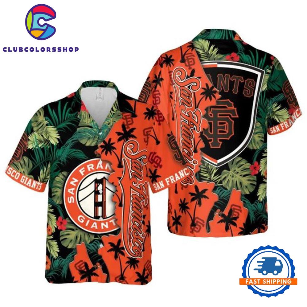 MLB San Francisco Giants Hawaiian Shirt Tropical Icon Design