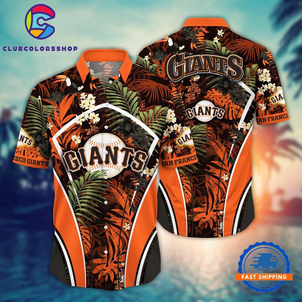 MLB San Francisco Giants Jungle Floral Hawaiian Shirt