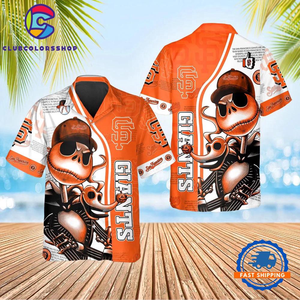 MLB San Francisco Giants Skeleton Spirit Hawaiian Shirt