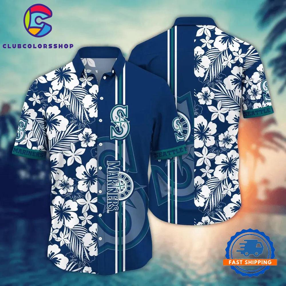 MLB Seattle Mariners Flower Aloha Hawaiian Shirts