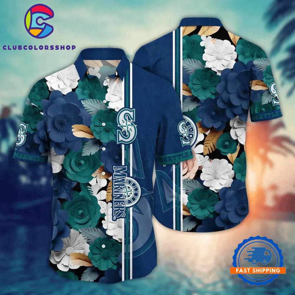 MLB Seattle Mariners Flower Palm Tree New Hawaiian Shirts