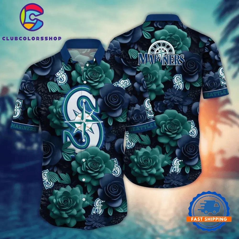 MLB Seattle Mariners Flower Palm Tree Summer Hawaiian Shirts