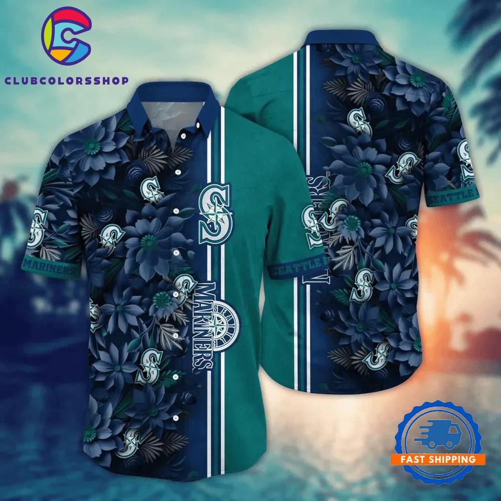 MLB Seattle Mariners Palm Breeze Hawaiian Shirt