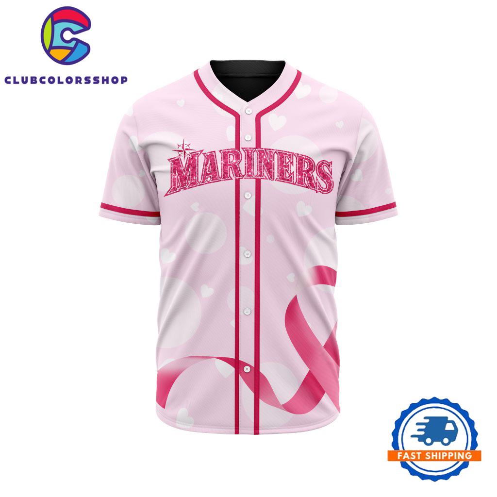 MLB Seattle Mariners Special Pink Design Fight Breast Cancer Limited Baseball Jersey