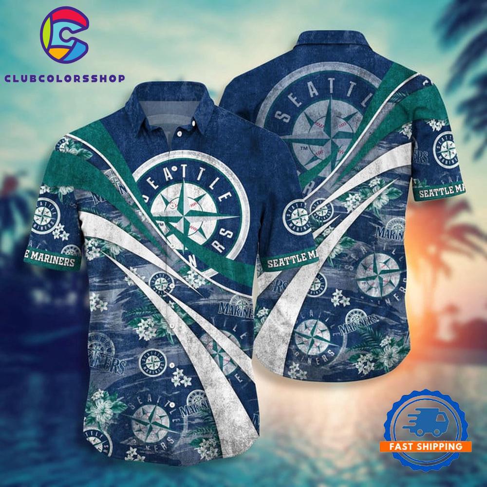 MLB Seattle Mariners Tropical Surf Hawaiian Shirt