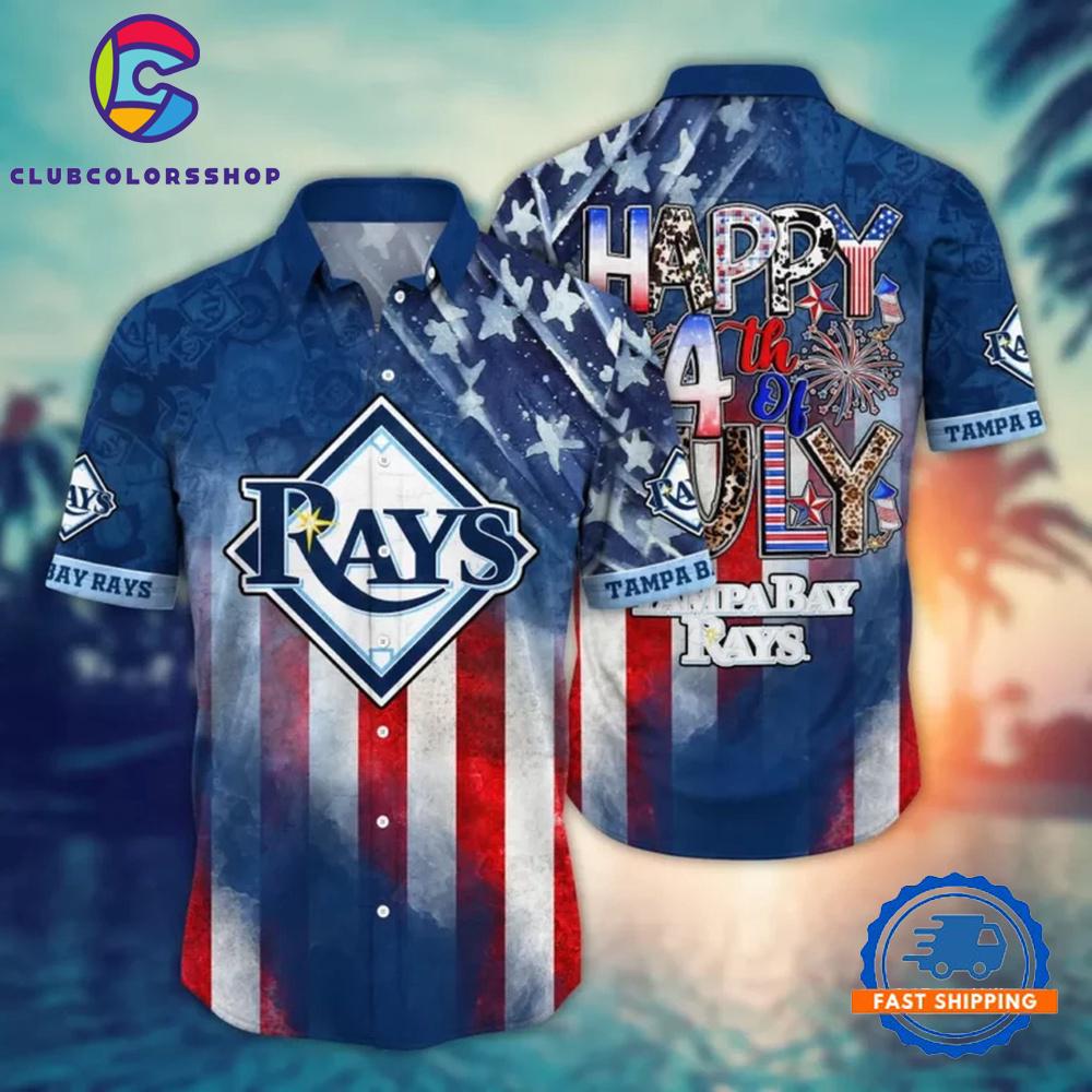 MLB Tampa Bay Rays 4th of July Celebration Hawaiian Shirt