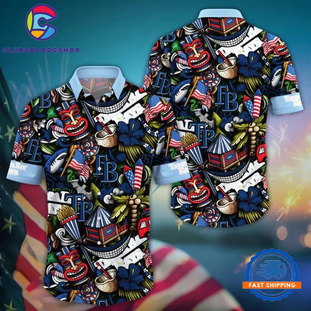 MLB Tampa Bay Rays Americana Tiki Hawaiian Shirt