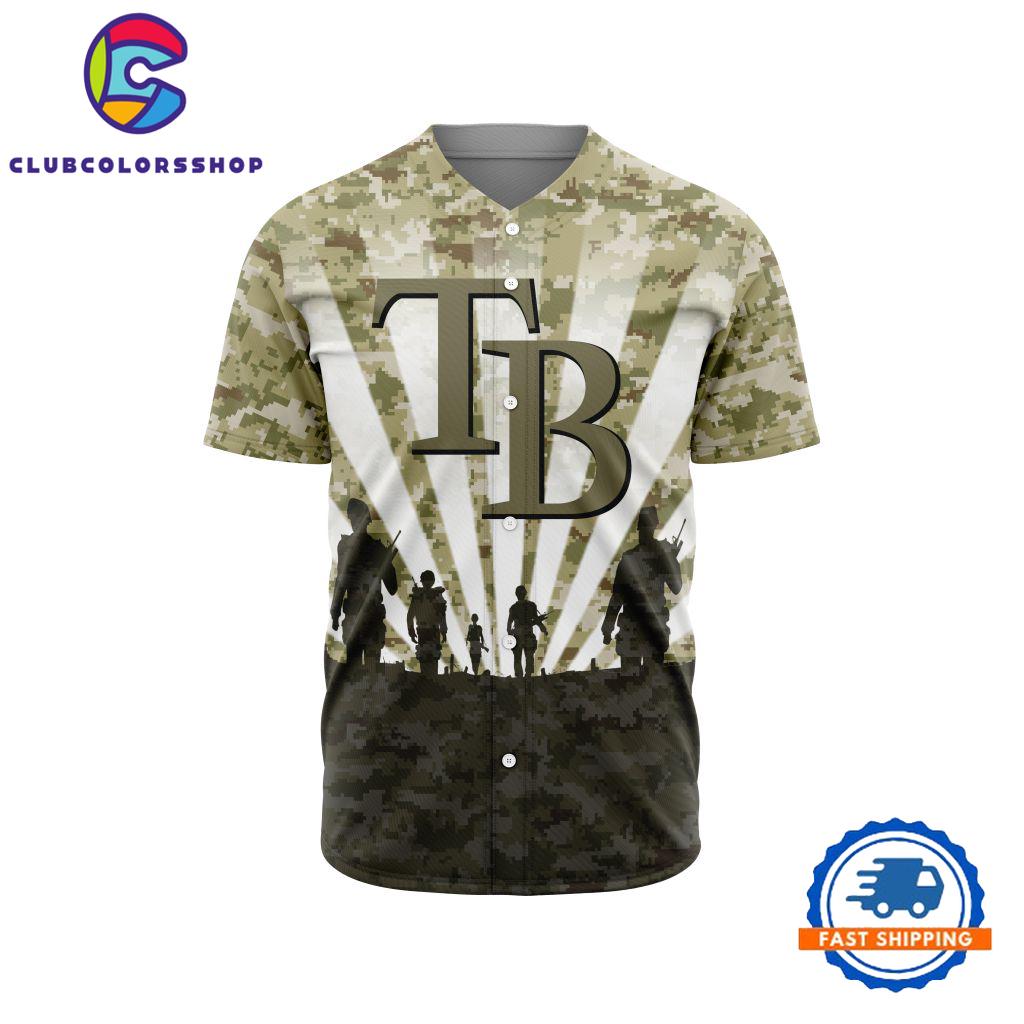 MLB Tampa Bay Rays Special Honor Veterans Design Baseball Jersey