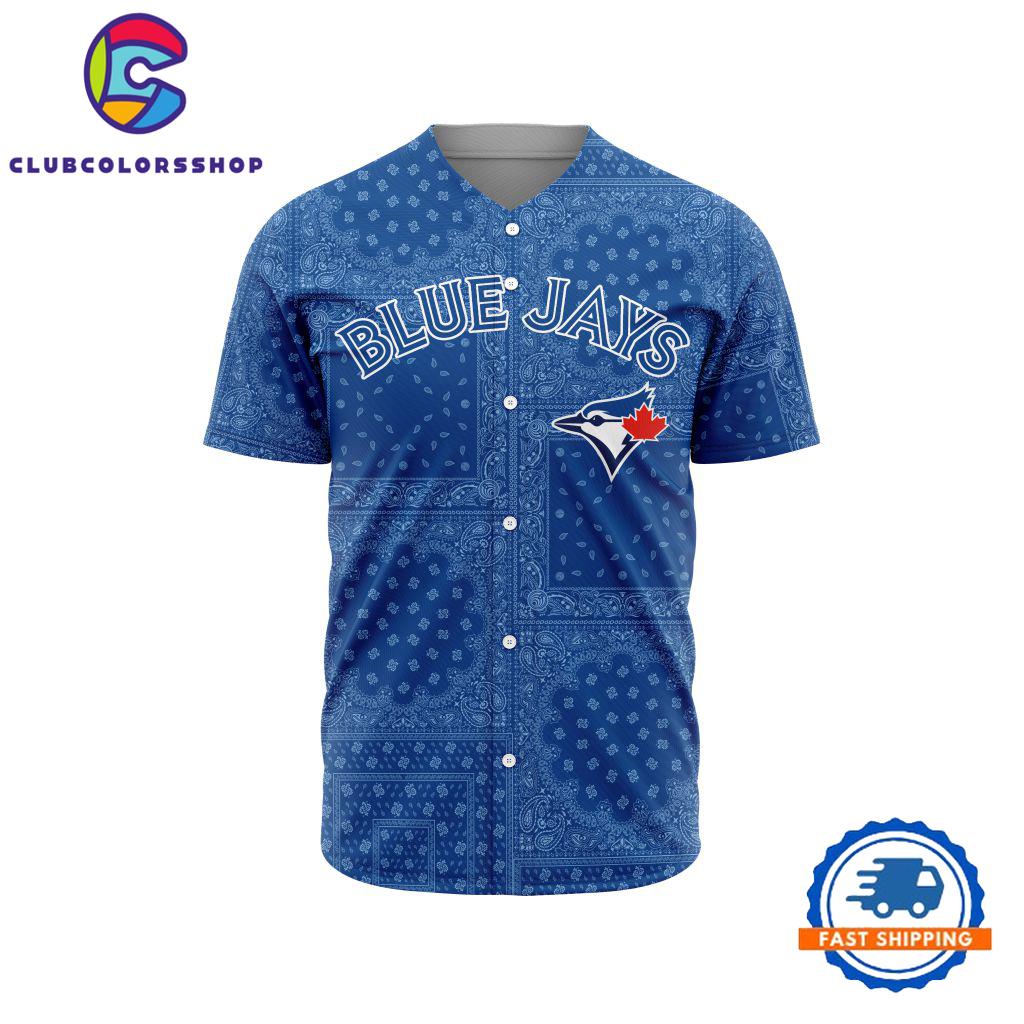 MLB Toronto Blue Jays Special Logo Team Paisley Design Baseball Jersey