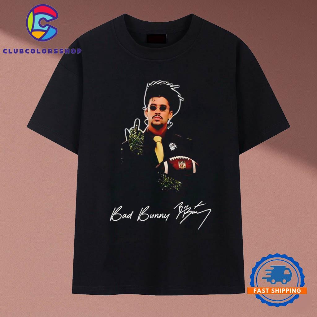 Bad Bunny Super Bowl LX signature graphic Vintage T Shirt