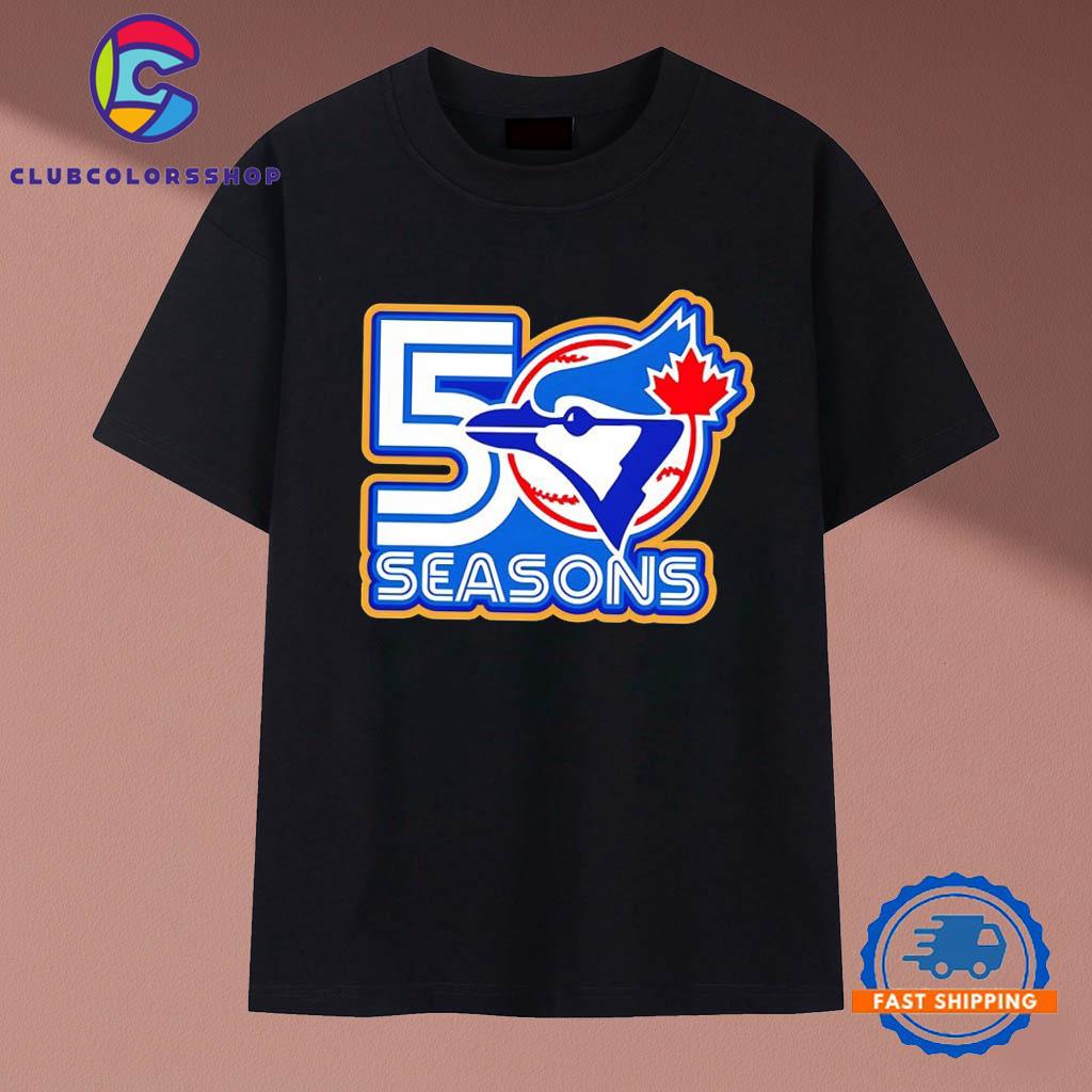 Blue Jays unveil 50th anniversary logo Vintage T Shirt