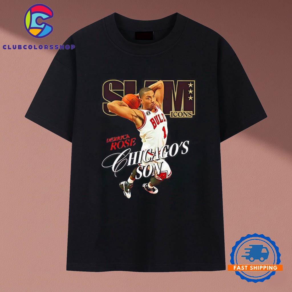 Derrick Rose Chicago Son Slam Icons graphic T-Shirts