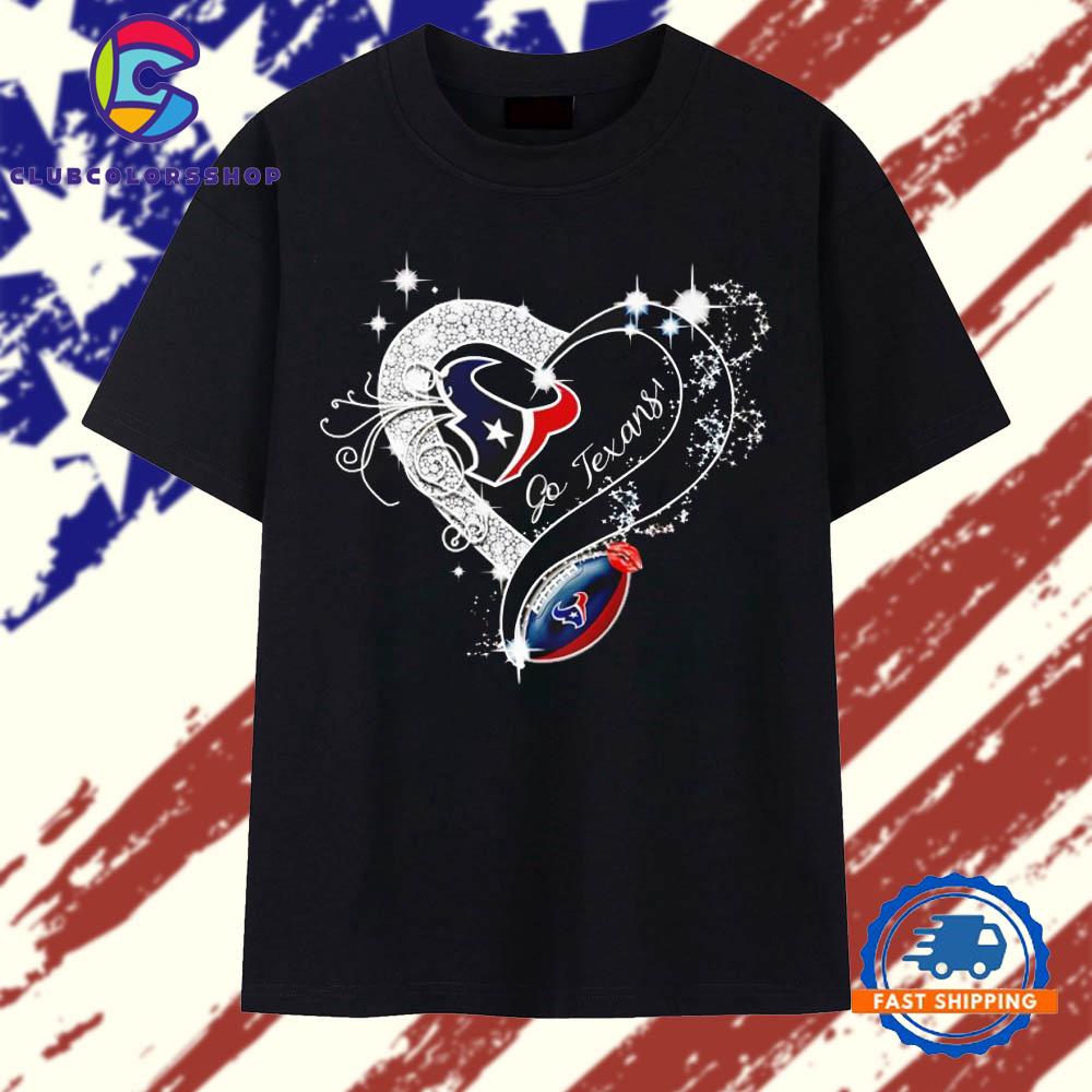 Houston Texans Go Texans Diamond logo T-Shirts